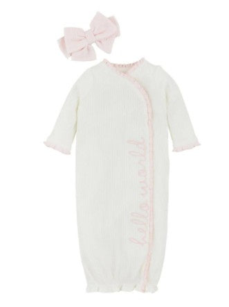 White Chainstitch Gown