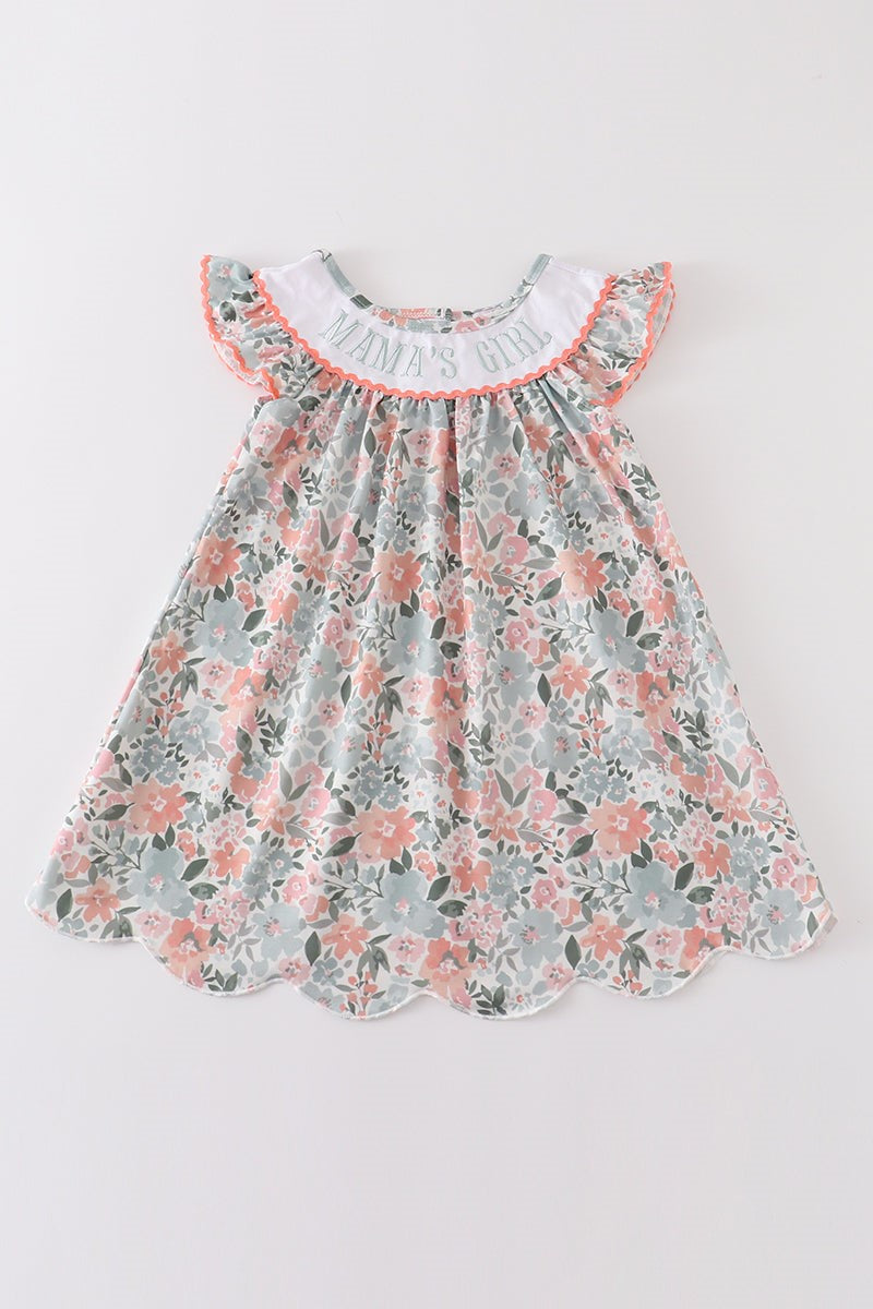 Mama's Girl Floral Embd Dress