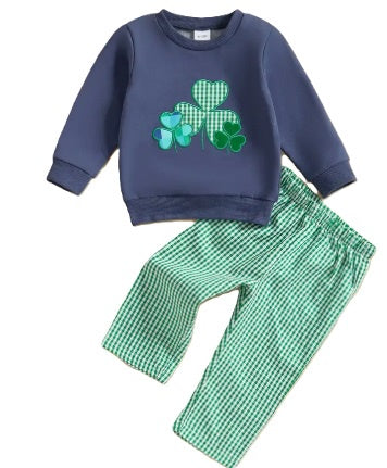 Navy Blue Clover Set
