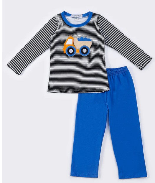 Blue Truck Applique Set