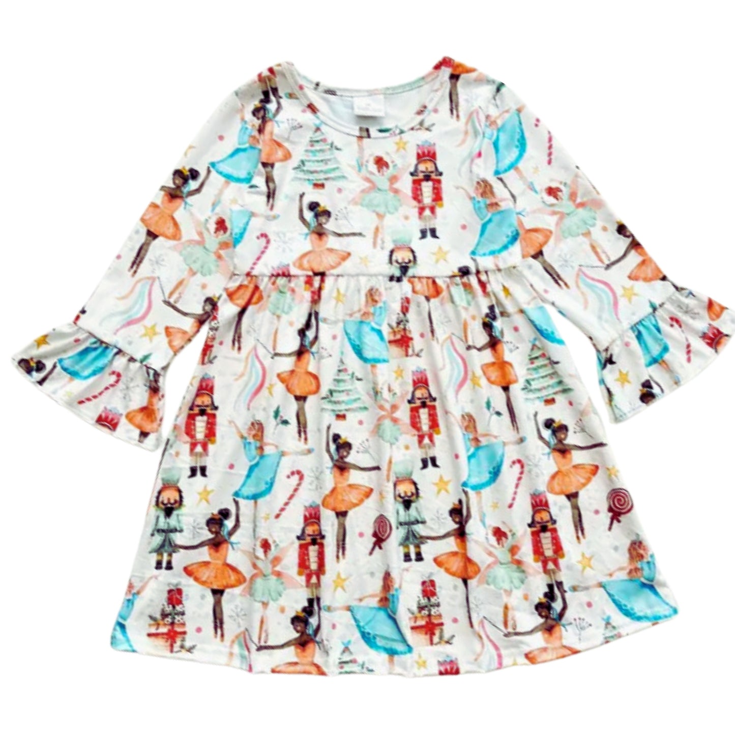 Nutcracker Ruffle Sleeve Dress