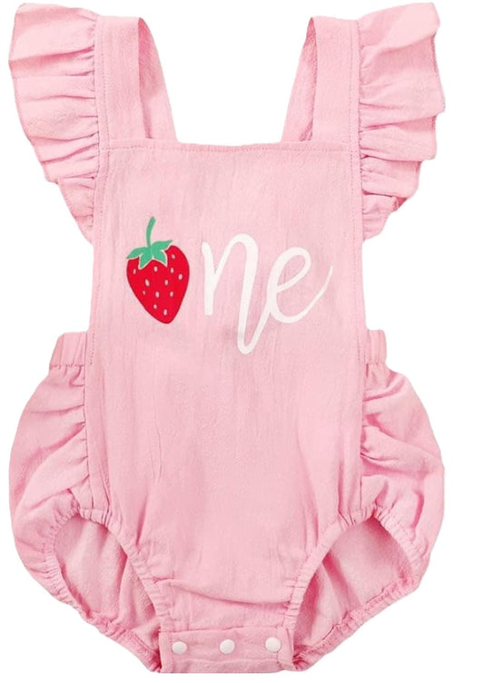 Strawberry One Romper