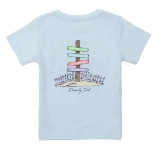 Properly Tied Girls Beach Trip  Periwinkle