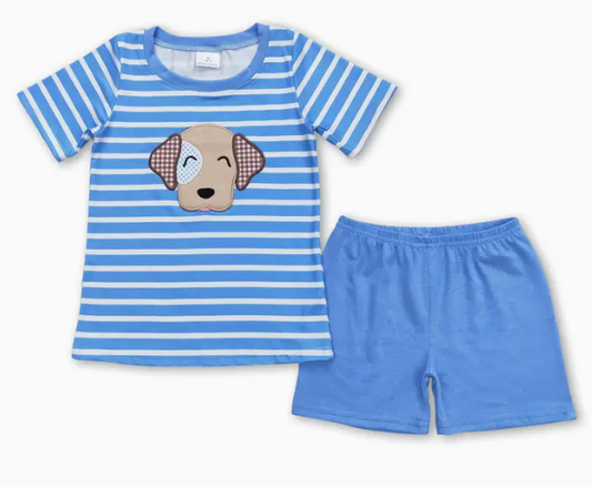 Blue Stripe Puppy Set