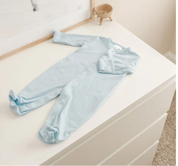 Pima Cotton Blue Footie