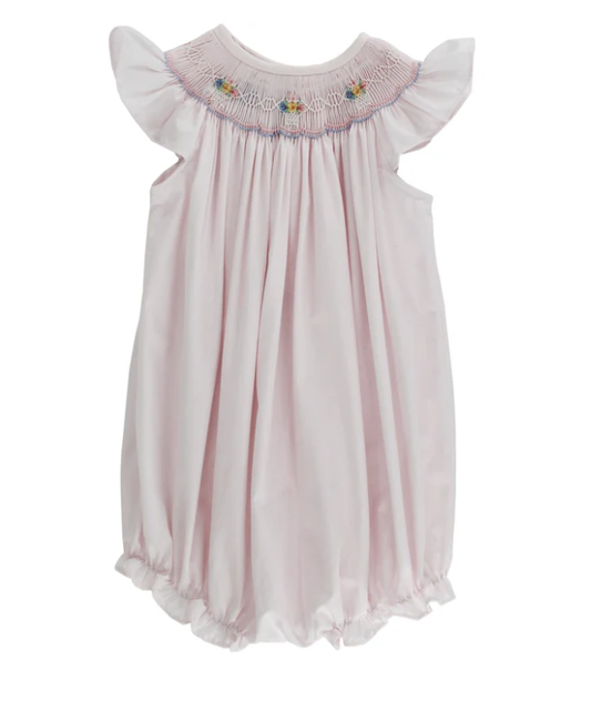 Bailey Boys- Pink Bouquet Bishop Romper