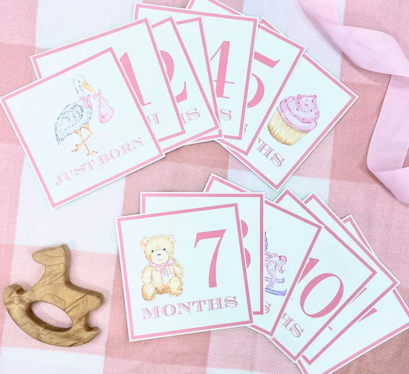 Sir Proper Month Markers-Palm Beach Pink