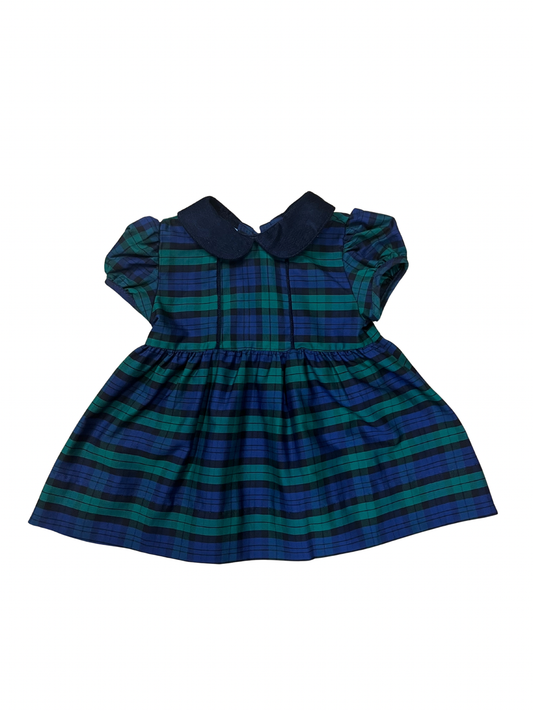 Green & Navy Plaid Claire Dress