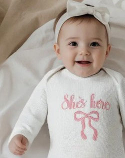 She's Here Romper
