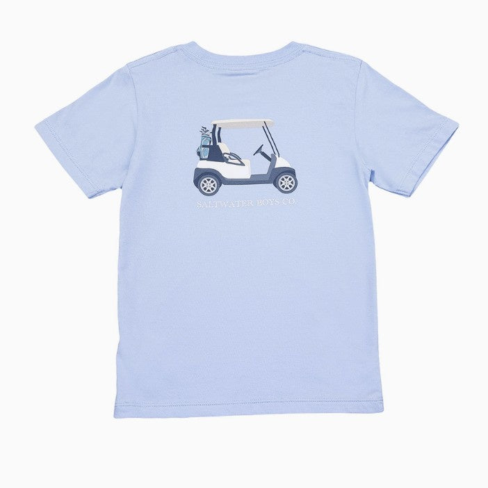 Saltwater Boys- Blue Golf Cart T-Shirt
