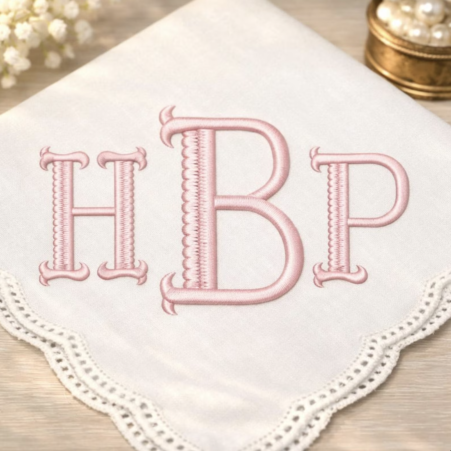 Monogram Embroidery Font