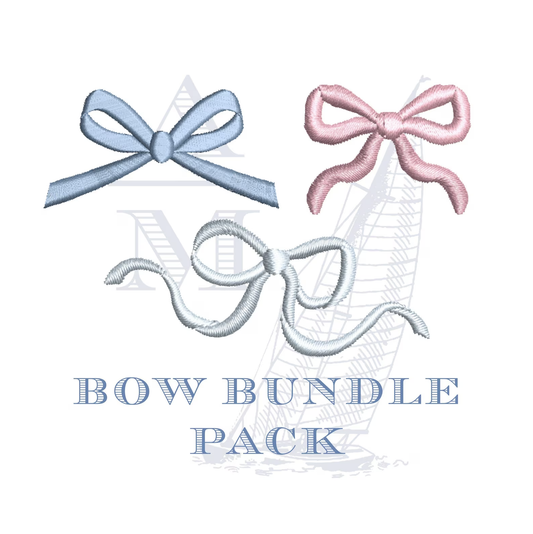 Mini bow embroidery