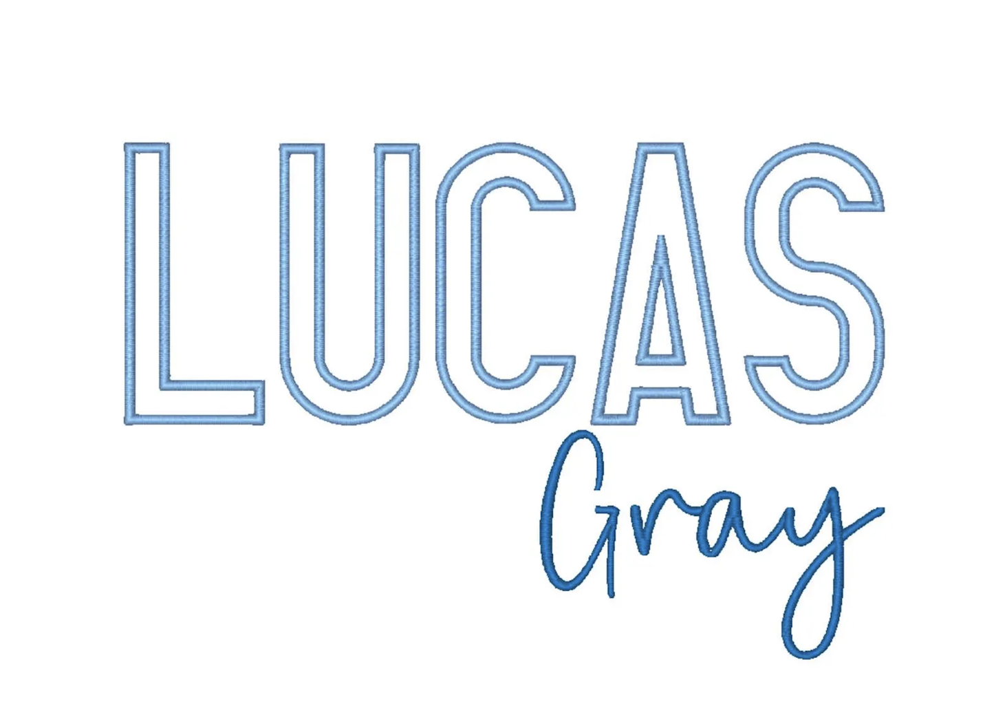 Lucas Gray Duo Embroidery