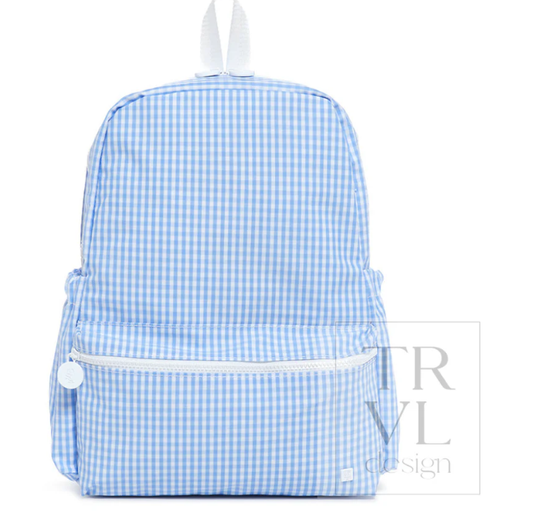 TRVL Gingham Mist Backpack