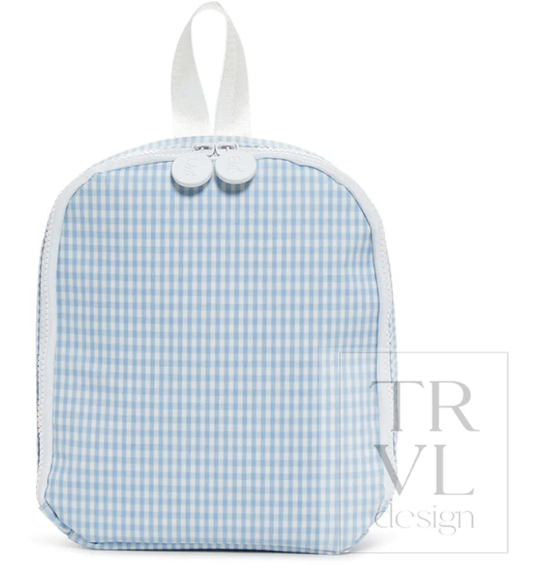 TRVL Bring It Lunch Bag Gingham Mist