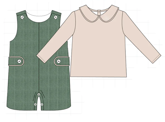 Green Cordouroy Longall w/PP