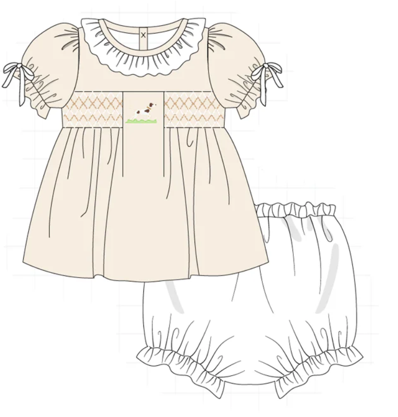 Hound Dress & Bloomer Set