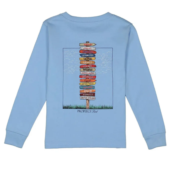 Properly Tied Southeastern Showdown LS Light Blue