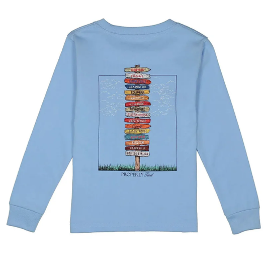 Properly Tied Southeastern Showdown LS Light Blue