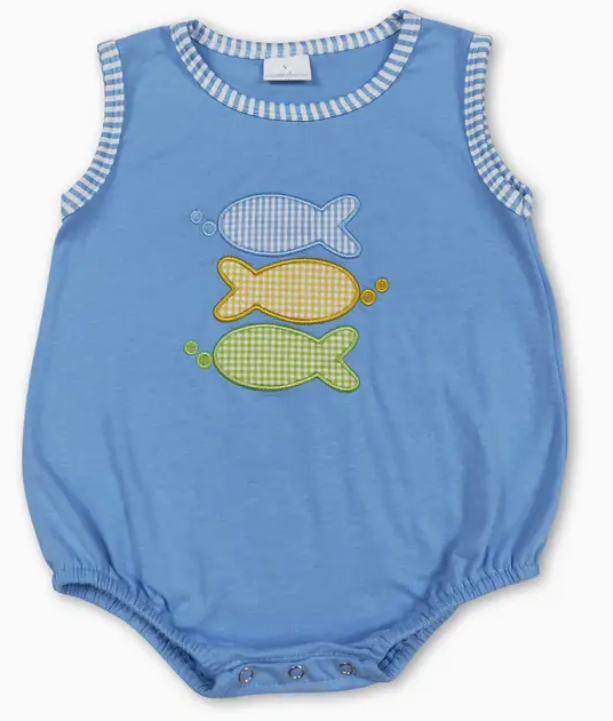 Blue Fish Romper
