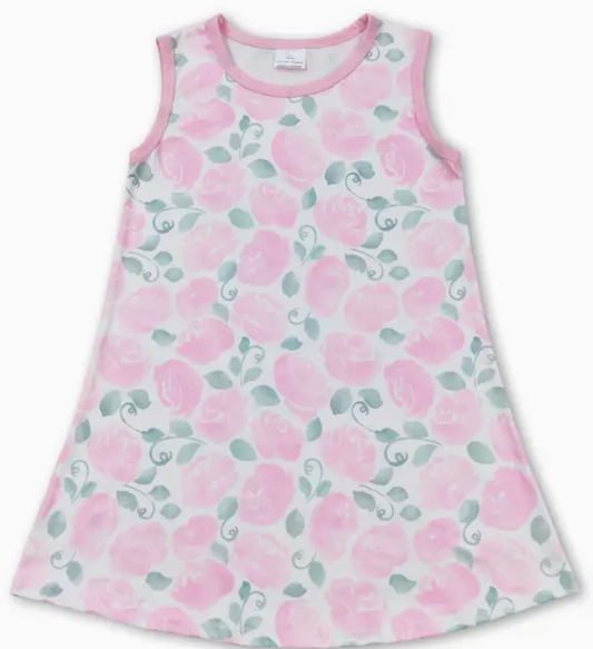 Sleeveless Peony Dress