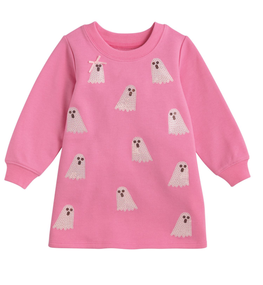 Pink Sequin Ghost Dress