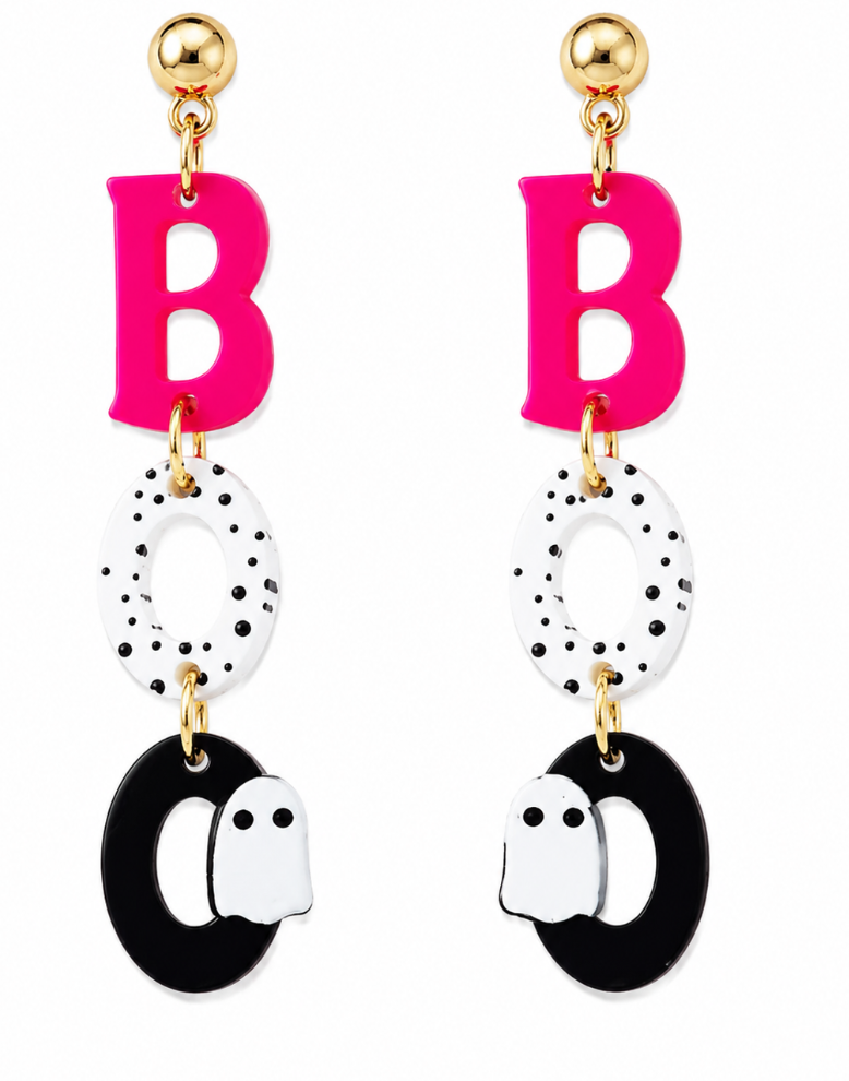 Boo acrylic Earrings