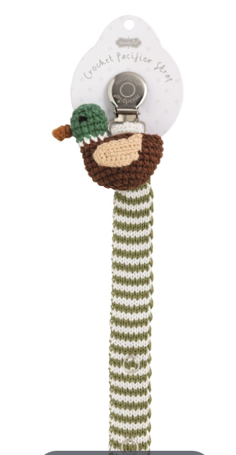 Duck Crochet Paci Clip