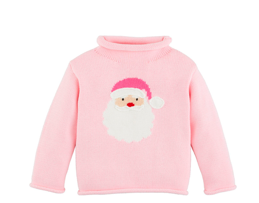 Pink Santa Rollneck Sweater