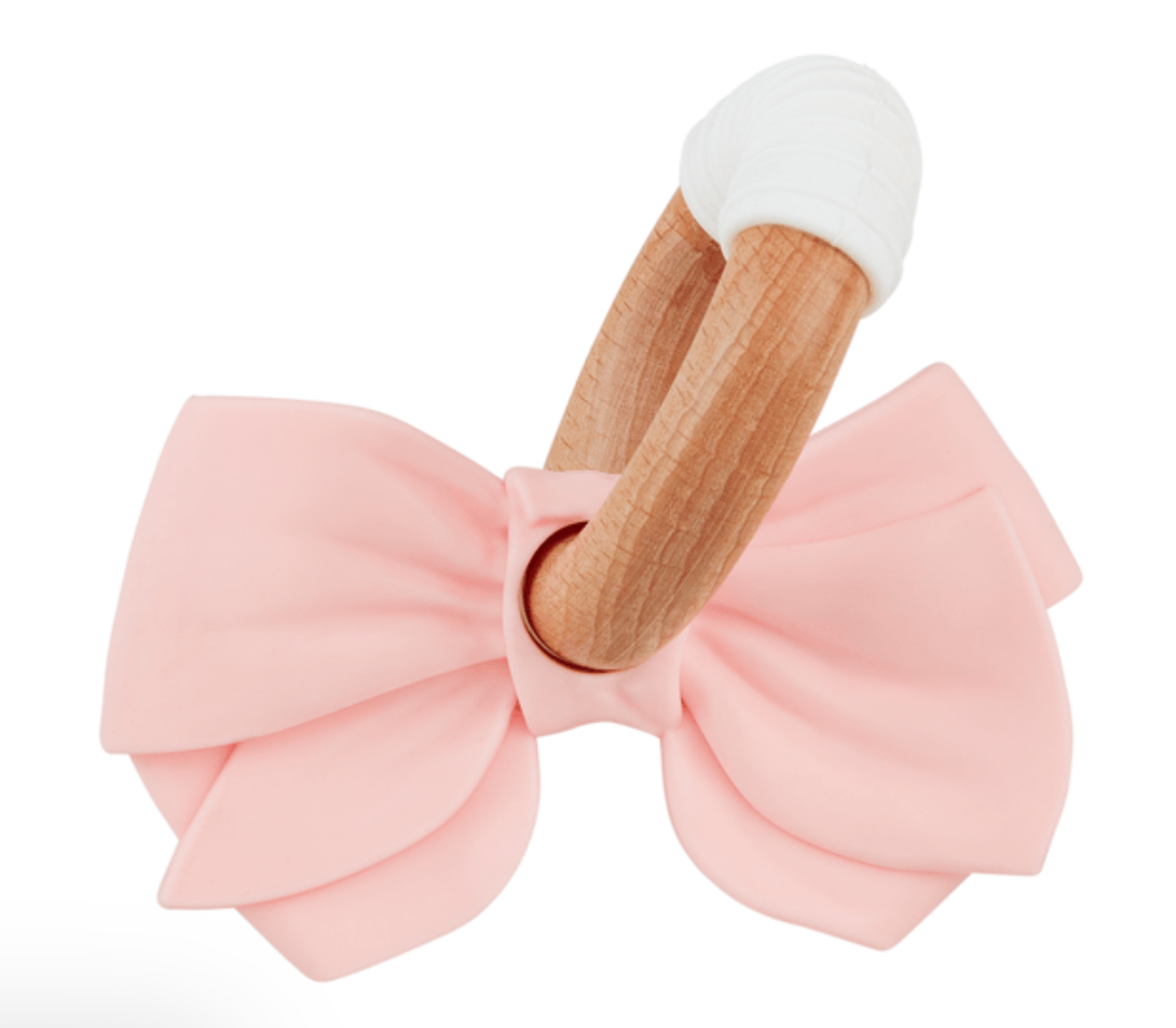Pink Bow Teether