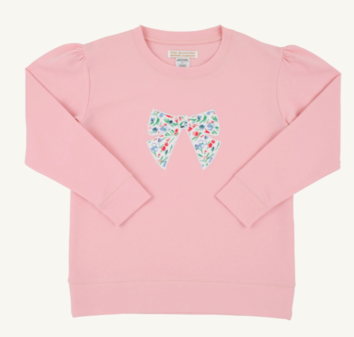 Cassidy Comfy Crewneck Puff Sleeve-Fair Street Floral
