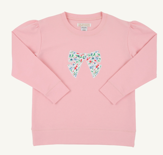 Cassidy Comfy Crewneck Puff Sleeve-Fair Street Floral