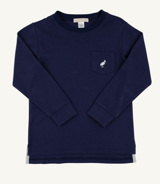 Carter Crewneck Long Sleeve- Nantucket Navy