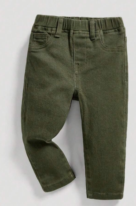 Green Straight Leg Denim