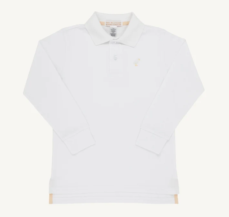 Prim and Proper LS Polo Worth Ave White