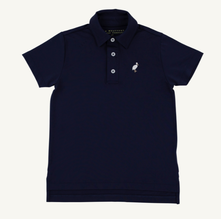 Prepletic Prim and Proper SS Polo- Nantucket Navy