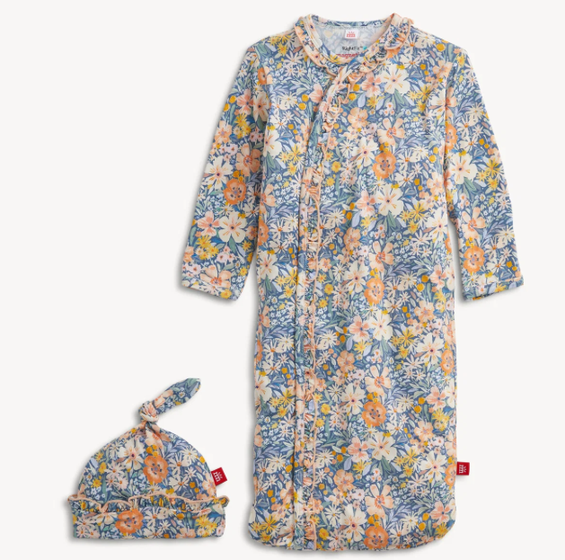 Flora Modal Gown & Hat Set