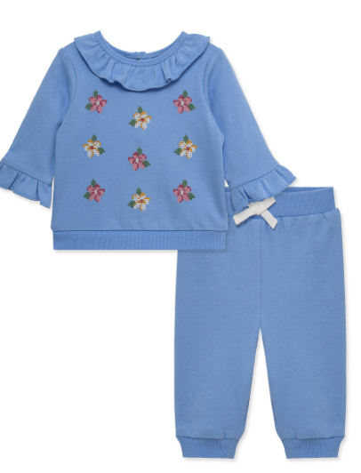 Cross Stitch Blue Sweatsuit