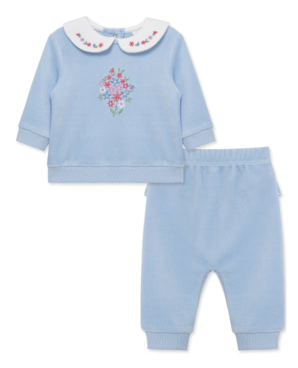 Velour Bouquet Girls Set