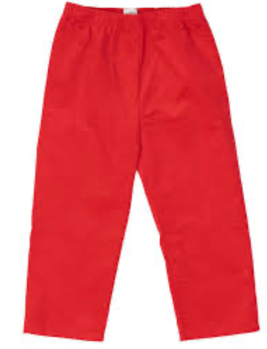 Classic Red Corduroy Pants