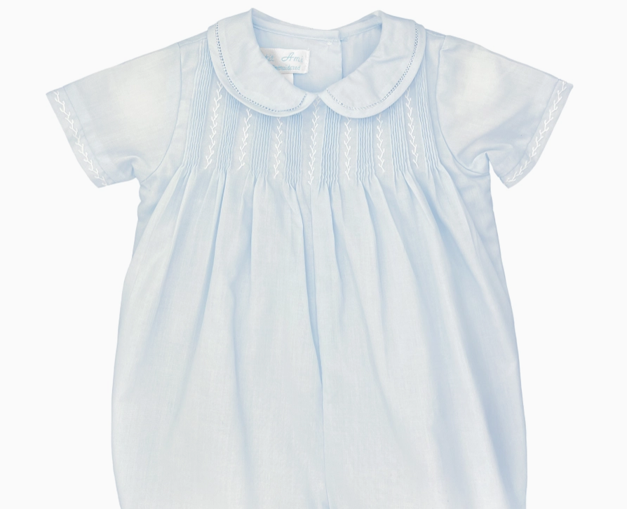 Heirloom Pink Tuck Blue Bubble