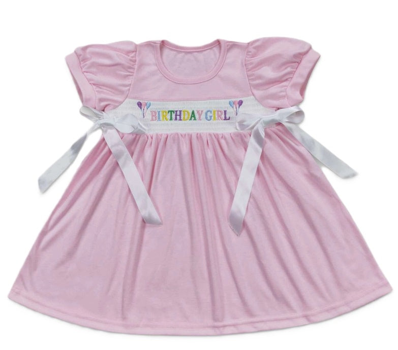 Smocked Birthday Girl Dress