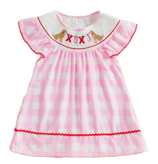 Smocked XOXO Dog Dress