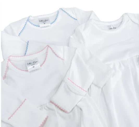 Picot Trim Baby Gown