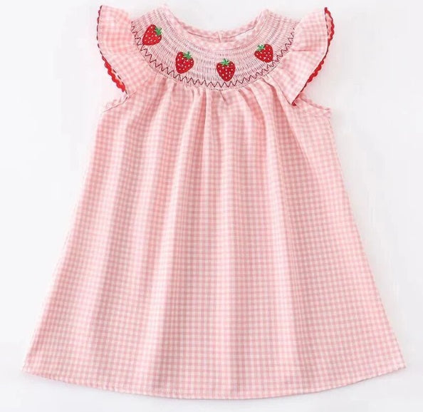 Smocked Strawberry Dress