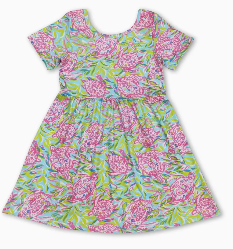Watercolor Turtle Dress