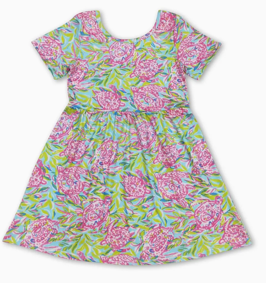 Watercolor Turtle Dress