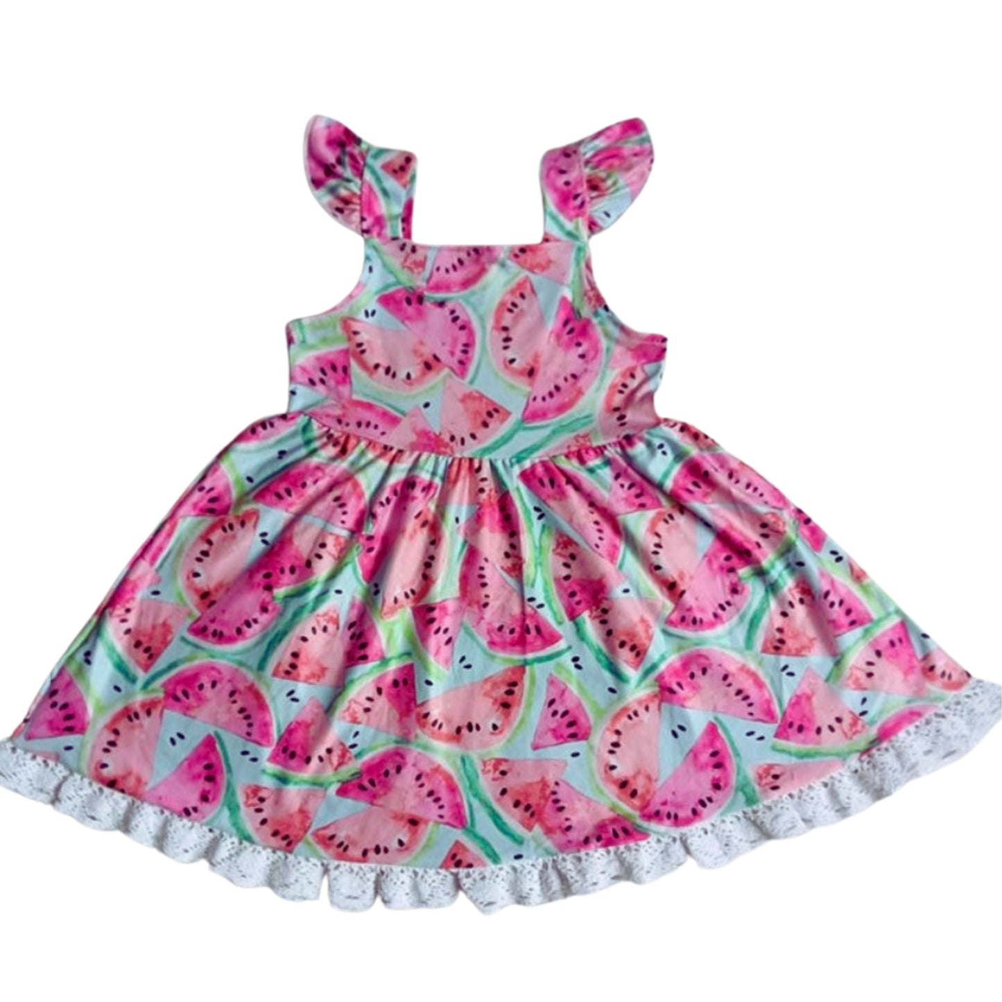 Watermelon Flying Sleeve Dress