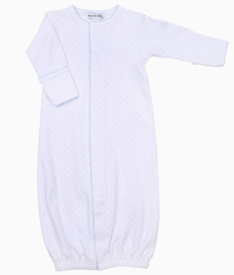 Blue Mini Dot Picot Converter Gown
