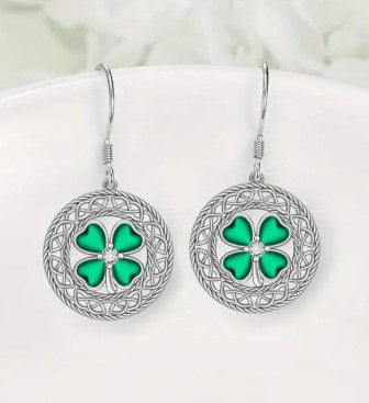 Dangle Clover Earrings